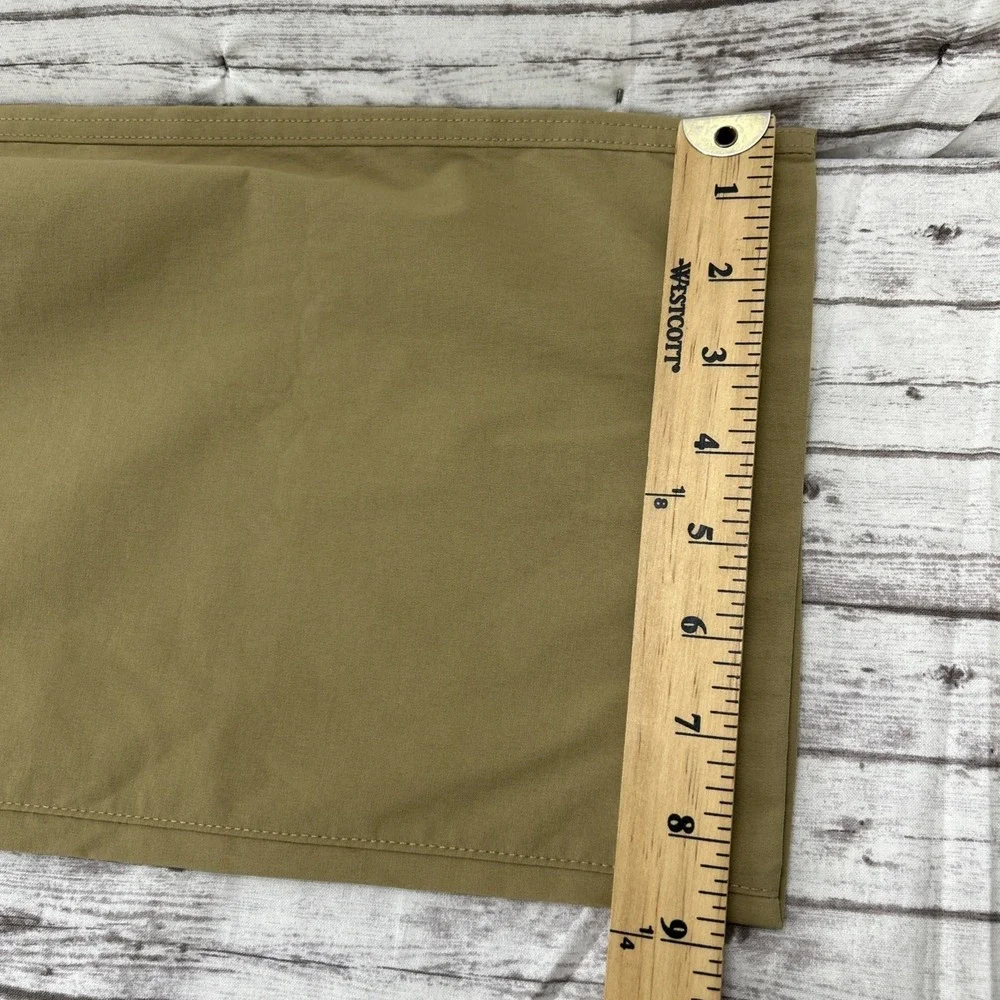Lot of 2 Eddie Bauer Mens Convertible Tech Pants Khaki Size 38X34 Hiking Outdoor
